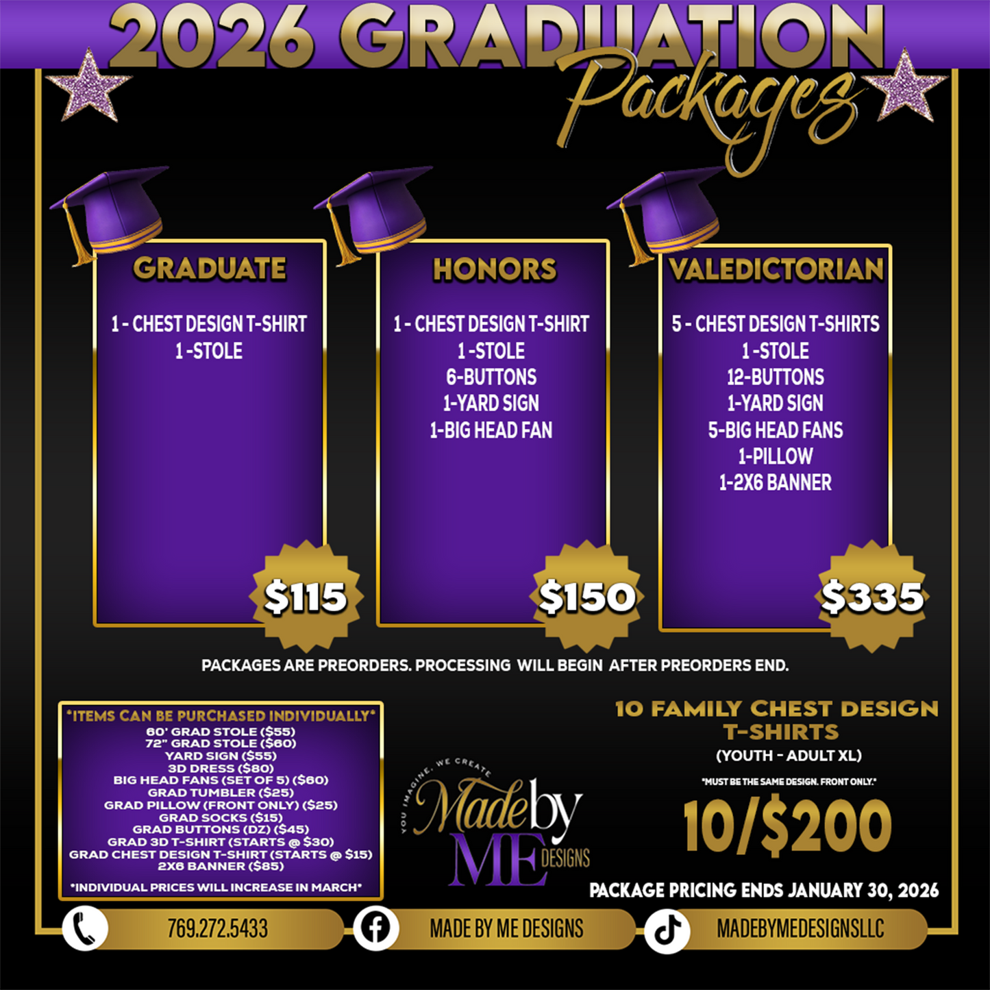 Graduation Reservation *YOU CAN NOT USE A DISCOUNT CODE WITH THIS ITEM USING A DISCOUNT CODE WILL VOID YOUR ORDER*
