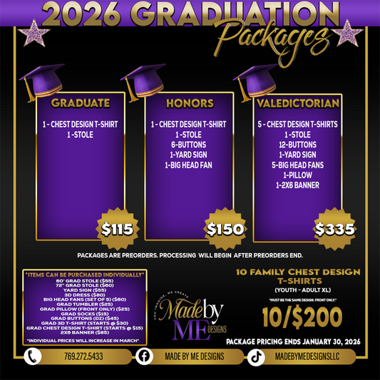 Graduation Reservation *YOU CAN NOT USE A DISCOUNT CODE WITH THIS ITEM USING A DISCOUNT CODE WILL VOID YOUR ORDER*