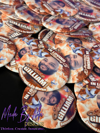 Memorial Buttons ***MINIMUM OF 12 ***