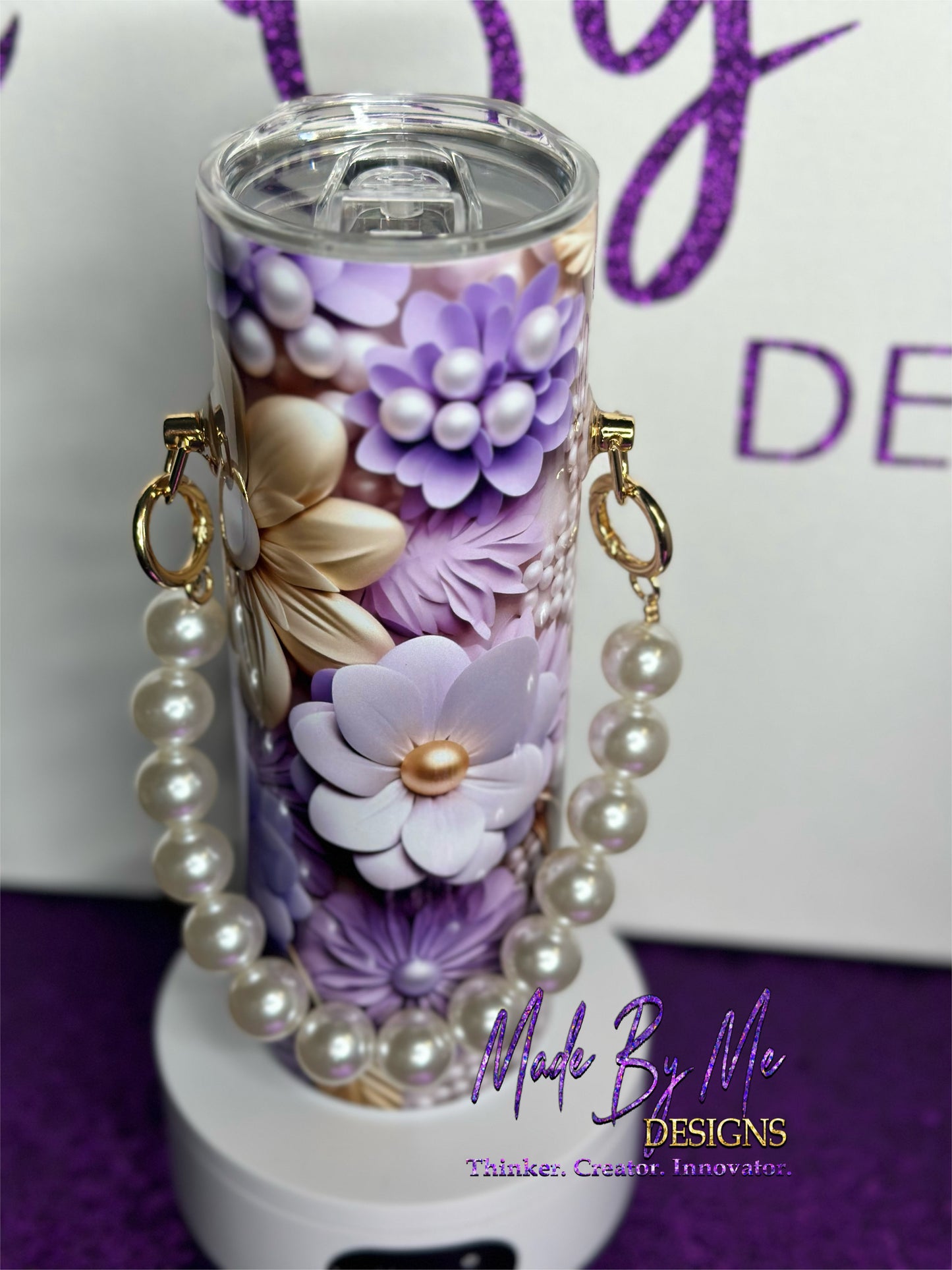 Lilacs and Pearls 20oz Tumbler