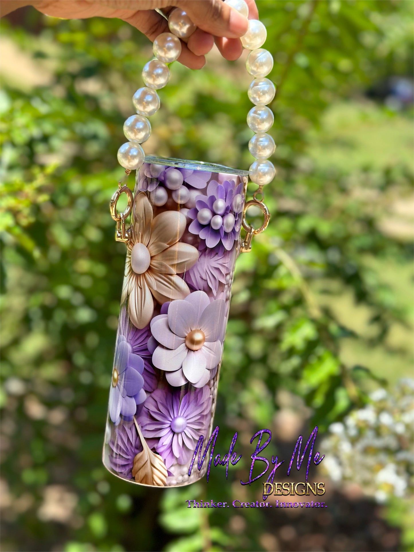 Lilacs and Pearls 20oz Tumbler