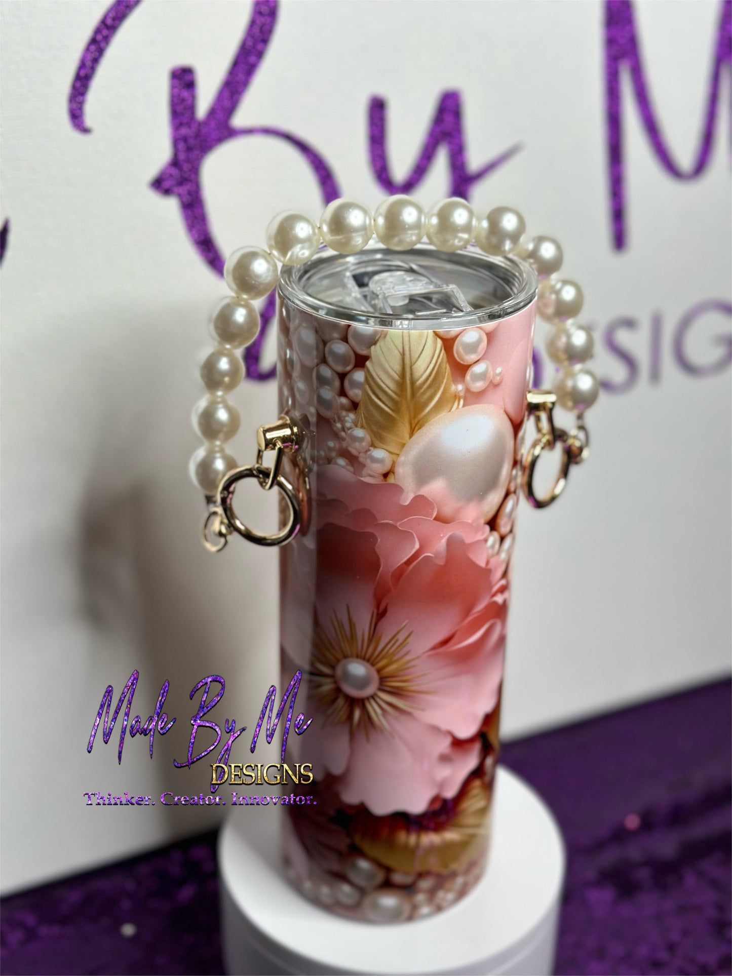 Flowers and Pearls 20oz Tumbler