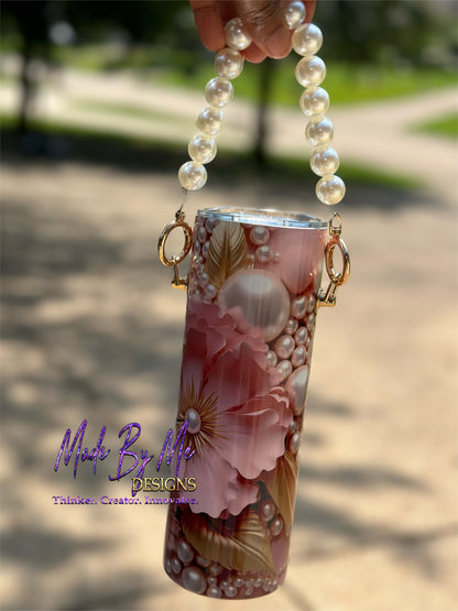 Flowers and Pearls 20oz Tumbler